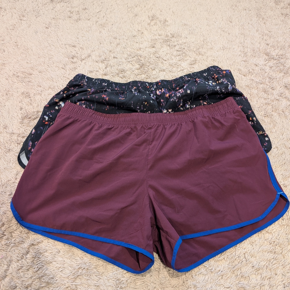 Champion Brown and Black Athletic Shorts Performance Essential